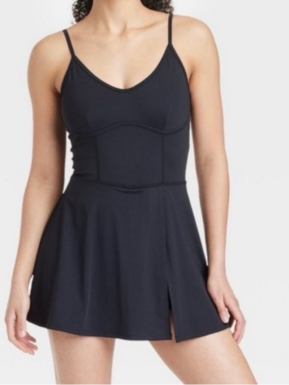 JoyLab - Active Dress Slit- JoyLab Black XS Black